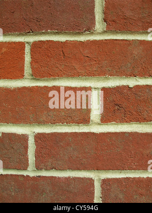 a close up of a red brick wall Stock Photo