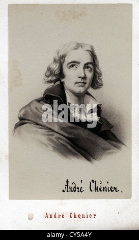 Portrait of Andre Chenier Stock Photo