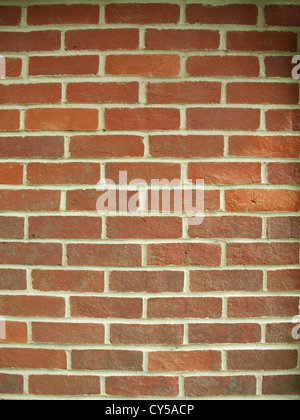 a close up of a red brick wall background Stock Photo