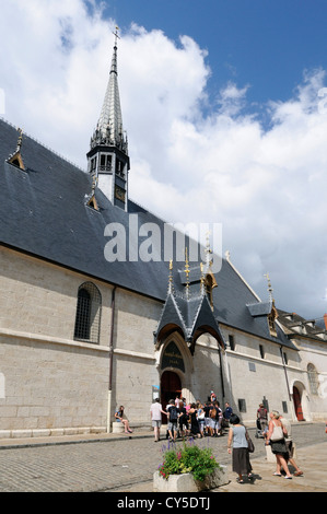 Hospice de Beaune, Hotel Dieu, Beaune, Burgundy, Cote d'Or, France, Europe Stock Photo