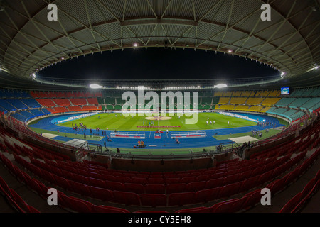 VIENNA, AUSTRIA - SEPTEMBER 20 A view of Ernst-Happel-Stadium in Vienna before the Europa League soccer game. Stock Photo