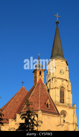 Romania, Cluj-Napoca, St Michael's Church, Stock Photo