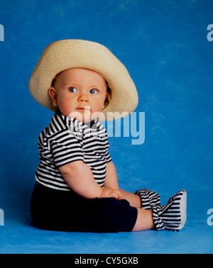 BABY BOY 6 MONTHS OLD Stock Photo