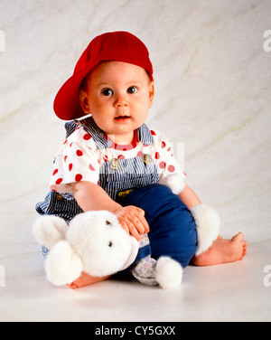 BABY 6 MONTHS OLD Stock Photo