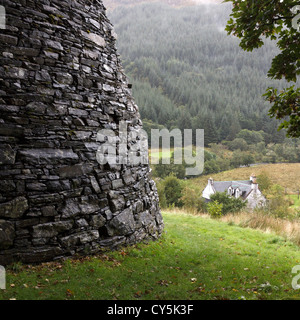Dun Troddan Scottish Broch, Glenelg, Scotland, UK Stock Photo