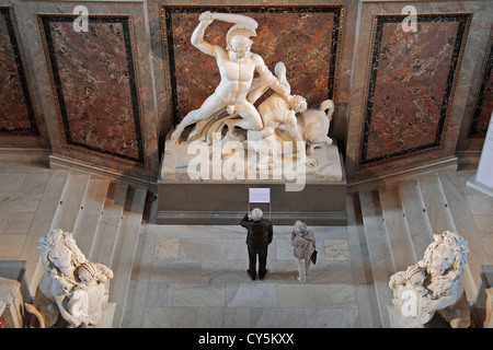 'Theseus defeated the Centaur' by Antonio Canova in the Kunsthistorisches Museum, Vienna, Austria. Stock Photo