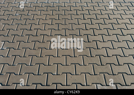 part of a concrete pavement Stock Photo