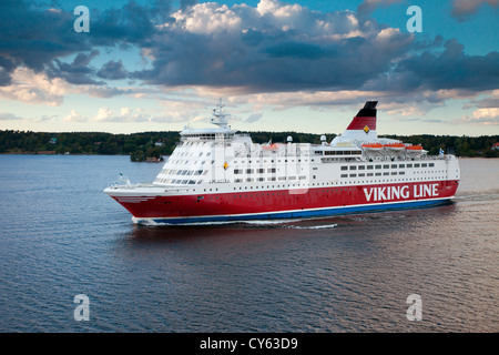 Editorial ** Stockholm, Sweden - Sep 12, 2012: Viking Line Amorella passenger ferry (built by Brodosplit Shipyard, 1988) Stock Photo