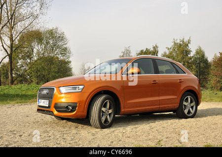 Audi Q3 - MY 2011 - German premium compact SUV (segment H) - at park Stock Photo