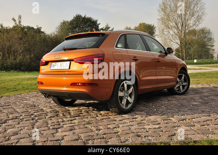 Audi Q3 - MY 2011 - German premium compact SUV (segment H) - at park Stock Photo