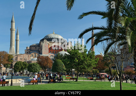 Hagia Sophia Museum, Sultanahmet Square, Fatih, Istanbul Stock Photo ...