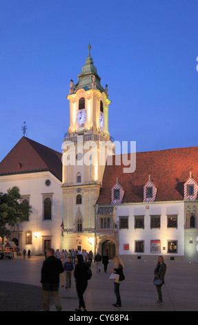 Slovakia, Bratislava, Main Square, Old Town Hall, Stock Photo