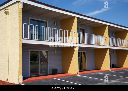 mostly empty cheap budget motel in kissimmee florida usa Stock Photo