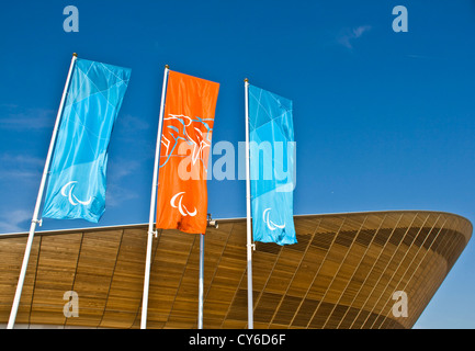 Velodrome in London's Olympic Paralympic Park by Hopkins Architects Stratford England Europe Stock Photo