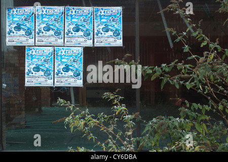 Derelict building in Aberystwyth. Stock Photo