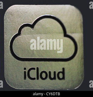 Apple icloud logo Stock Photo