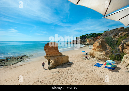 Praia dos Olhos D'Agua Beach, Algarve, Portugal Stock Photo