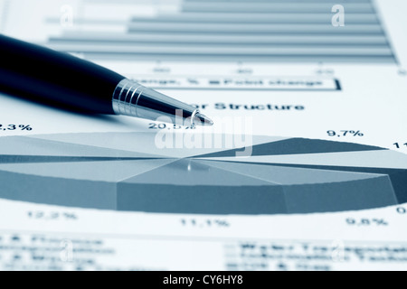 Stock market sector structure analysis Stock Photo