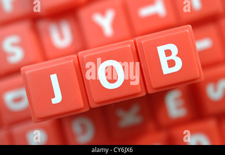 Red job isolated Stock Photo