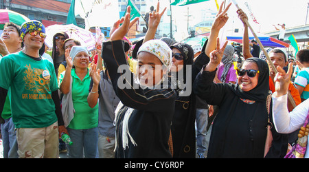 Filipino Muslim peace rally Stock Photo