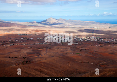 central Fuerteventura, view from El Pinar de Betancuria Stock Photo