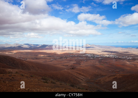 central Fuerteventura, view from El Pinar de Betancuria Stock Photo