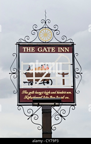 the gate inn pub Stock Photo - Alamy