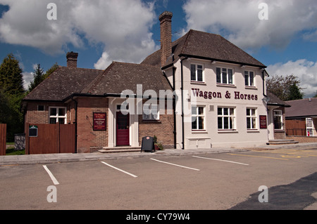 wagon and horses pub Bishops Stortford Stock Photo