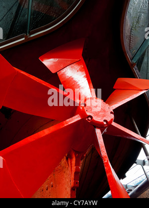 Detail of screw propeller on the SS Great Britain built by Isambard Kingdom Brunel launched 1845 now a museum ship in Bristol UK Stock Photo