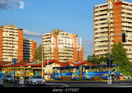 Blocks of flats on the outskirts of Belgrade, Serbia. Stock Photo