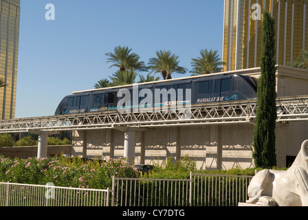 Las Vegas Monorail Nevada USA Stock Photo