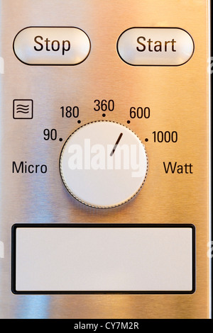 Close up of modern microwave control panel Stock Photo