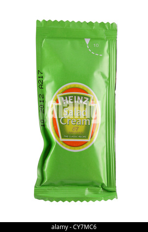 Sachet of Heinz Salad Cream Stock Photo