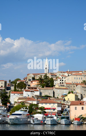 Marina and historical center of Vrsar, Istria, Croatia Stock Photo