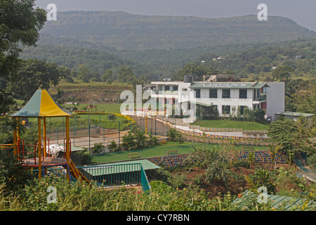 Primary School Campus, Pune, Maharashtra, India Stock Photo