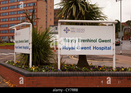 cardiff newport gwent entrance hospital royal road main wales alamy
