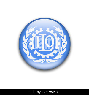 ILO / International Labour Organization logo symbol flag Stock Photo ...