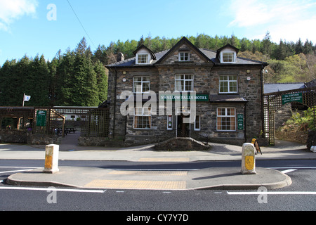 Swallow Falls Hotel, near Betws-y-Coed, Wales, North Wales, United Kingdom, Europe Stock Photo