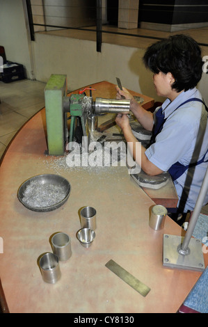 The Royal Selangor pewter workshop, museum, & showroom. Malaysia, State of Selangor, Kuala Lumpur. Stock Photo