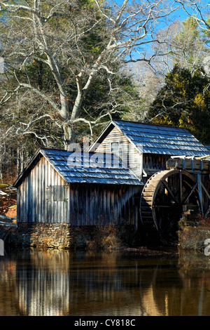 Mabry Mill, Blue Ridge Parkway, Virginia, USA (originally built in 1910) Stock Photo