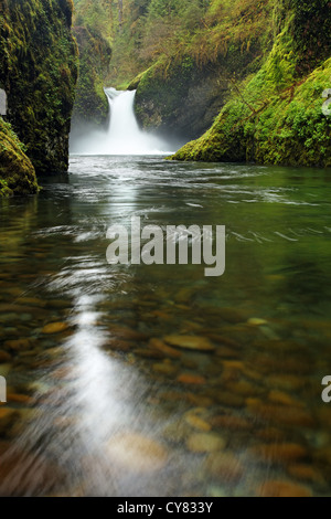 Punchbowl Falls, Eagle Creek Recreation Area, Columbia River Gorge National Scenic Area, Oregon, USA Stock Photo