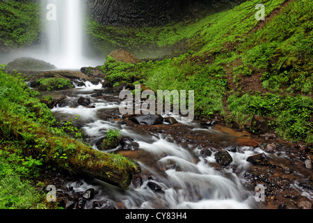 Latourell Falls, Columbia River Gorge National Scenic Area, Oregon, USA Stock Photo