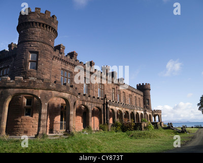 Kinloch Castle on Rum is a late Victorian mansion now owned by Scottish Natural Heritage Stock Photo