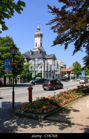 The Parish Church in Garmisch-Partenkirchen, Bavaria Stock Photo