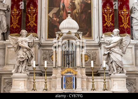 Interior of the church of Santa Maria della Pieta, in Venice, associated with Vivaldi and with frescoes by Tiepolo Stock Photo