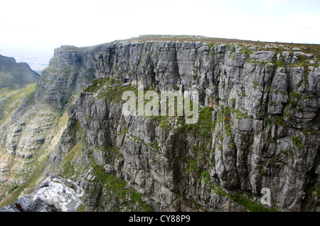 View from Table mountain National Park, Cape town, South africa. Stock Photo