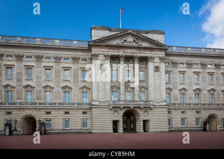 The Changing of the Guards at Buckingham Palace in London Stock Photo