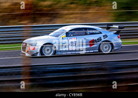 Car racing at Superstars race day on Pergusa Race track, Enna, Sicily, Italy Stock Photo
