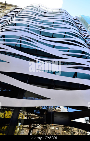 Suites Avenue Building. Luxury apartments in Passeig Gracia. Designed by Toyo Ito Stock Photo