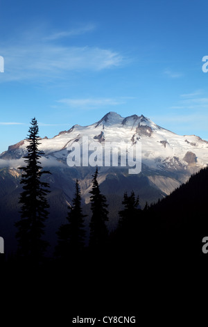 East face of Glacier Peak viewed from Buck Creek Pass, Cascade Mountains, Snohomish County, Washington Stock Photo